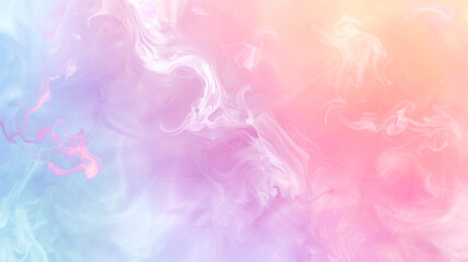 Abstract multicolored background with colorful mixed smoke. Colorful ink in water.