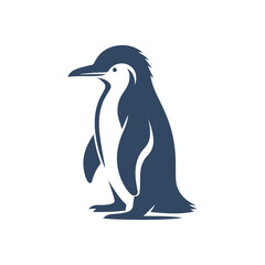 penguin silhouette vector, penguin logo, penguin icon, penguin clipart illustration on white background