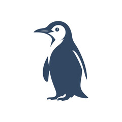 penguin silhouette vector, penguin logo, penguin icon, penguin clipart illustration on white background