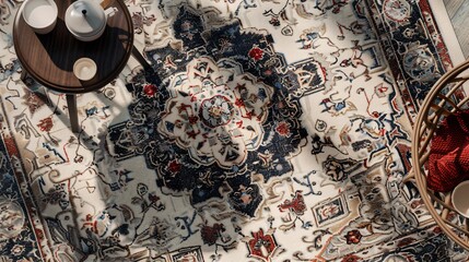 Exquisite patterns for digitally printed floor coverings and handmade area rugs.