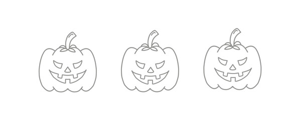 Helloween icon with line art. Helloween celebration symbol. Hellowen icon for background.	