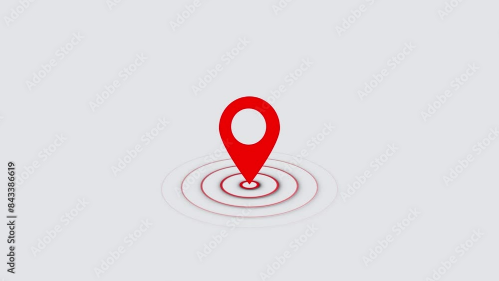 Poster location map pin pointer on gps map tracker animation.