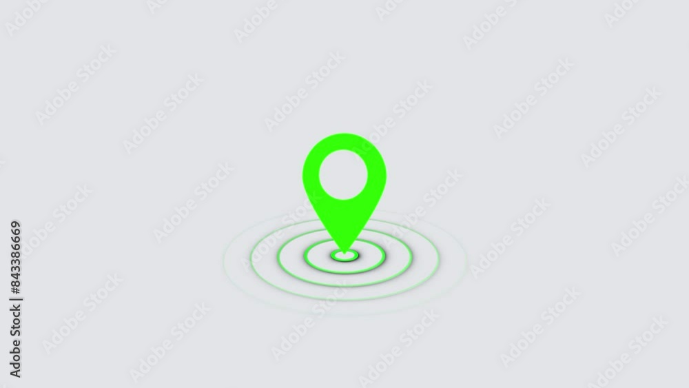 Poster location map pin pointer on gps map tracker animation.