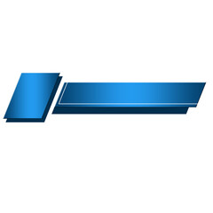 Blue Lower third Label Banner 