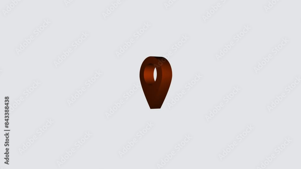 Poster location map pin pointer on gps map tracker animation.