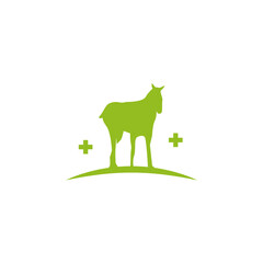 Cow and Sheep Farm Logo Design Vector 