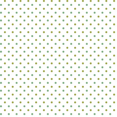 Simple abstract geometric seamless pattern Small green polka dots on a white background
