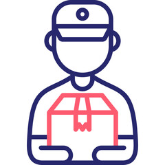 Obraz premium Delivery Man Icon