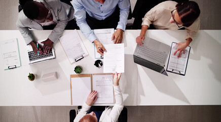 Job Interview With Group