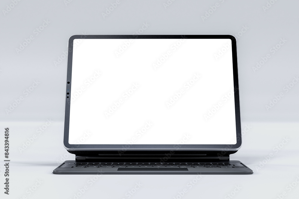 Canvas Prints realistic digital tablet with empty screen. mockup scene template for presentation branding, corpora