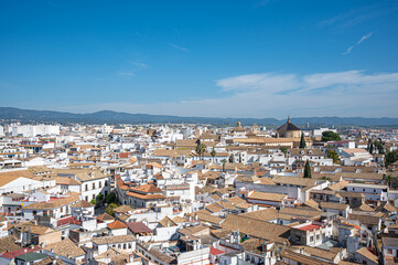 View of Cordoba city center from above, Spain