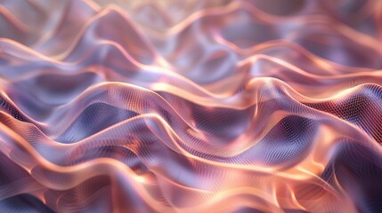 Obraz premium Abstract image of wavy fabric with vibrant colors, creating a dynamic and colorful background for various creative projects.