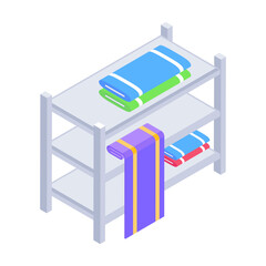 Sewing and Textile Tools Isometric Icons 
