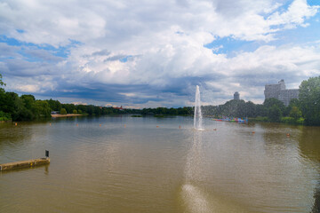 Fototapeta premium View of the river in the city