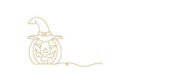 Helloween icon with line art. Helloween celebration symbol. Hellowen icon for background.