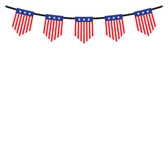 Obraz premium American Bunting Flag
