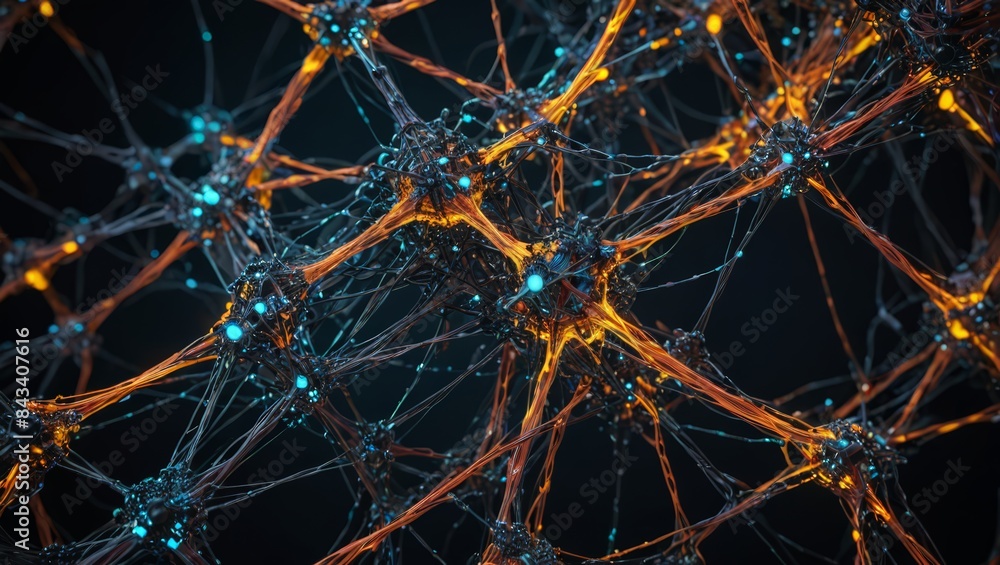 Aufkleber abstract network structure