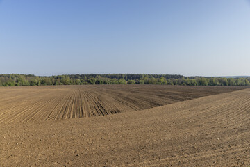 preparing the soil for sowing in spring