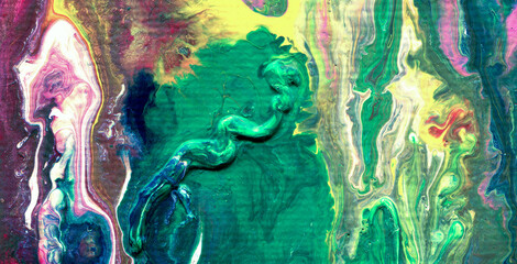 The Enchanting Dance: Free-Flowing Colors in Liquid Art with an Ethereal Touch