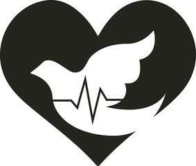 A modern healthcare vector design featuring a stylized medical cross with dynamic lines, conveying innovation, expertise, and a sense of vitality.