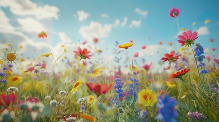 Obraz premium field of flowers