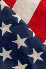 Fototapeta premium part of the American flag with stars and red and white stripes