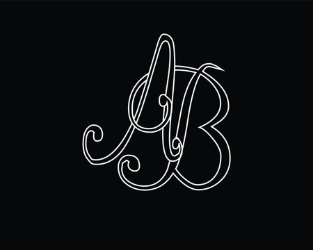 AB,BA ,B and A,A and B logo letter business logo design alphabet icon vector monogram