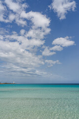 Obraz premium Summer view of San Vito lo Capo beach, north-western Sicily, Italy, Europe