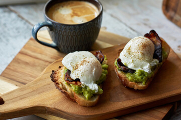 delicious homemade open face sandwich