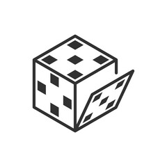 UV sweep, linear icon, texture and paint 3D model, 3d program tool. Line with editable stroke