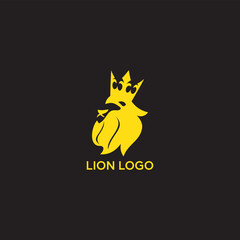 Lion Head Logo Vector Template Illustration Design
