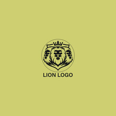 A logo with 3 lions head, Three face lions logo design.