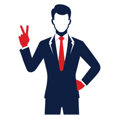 A man showing hand ok sign vector silhouette vector silhouette