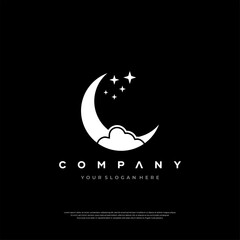 Fototapeta premium Nocturnal Serenity Logo design