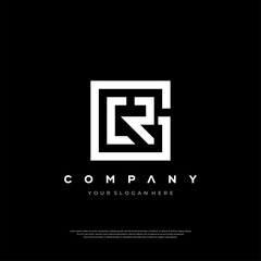 Geometric Interlace Logo Letter GCR