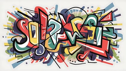 abstract design over white background