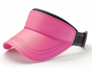 Perfect Fuchsia Golf Visor: Clean Setting Mockup for Sporty Elegance