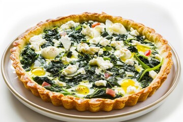 Creamy Ricotta Cheese Filling in Golden-Brown Tart