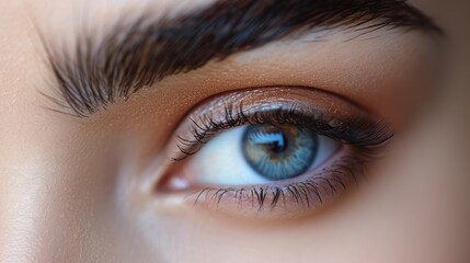 Obraz premium Closeup of beauty lady eye