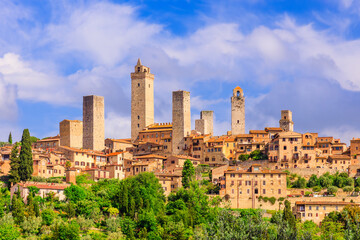 Obraz premium San Gimignano, province of Siena. Tuscany, Italy.