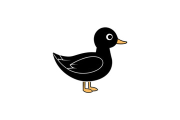 Blackpoll Warbler bird flying icon vector 