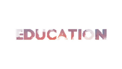 EDUCATION Abstract Pixel Glow: Modern Digital Typography