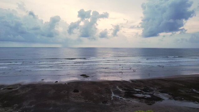 Aerial footage of Ladghar beach at Dapoli, located 200 kms from Pune on the West Coast of Maharashtra India.
