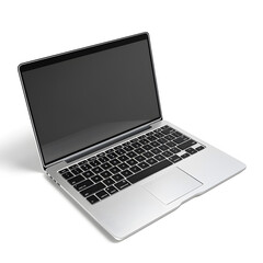 Laptop mock up isolated on white background