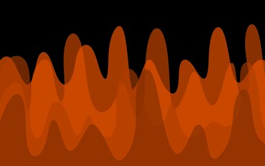 Abstract image wallpaper of orange music wave gradient bakcground