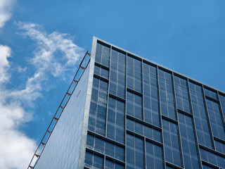 Bonifacio Global City, Taguig, Metro Manila - The glass facade of a typical office building in BGC.
