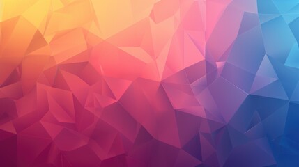 Obraz premium Abstract geometric gradient background with triangles and polygons, featuring an open space for text at the bottom