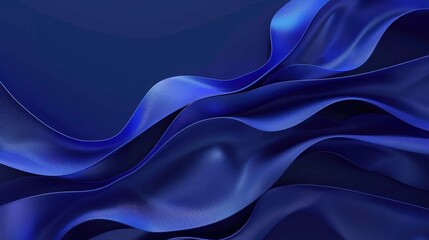Obraz premium Deep cobalt blue background with a gradient effect, creating a smooth transition and ample space for text