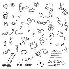 Hand drawn  abstract scribble doodle design