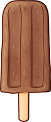 Chocolate Ice Pop Illustration